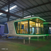 Maison préfabriquée villa de 3 chambres villa légère à ossature en acier/maison préfabriquée/petite maison moderne maison modulaire pour hôtel de glamping