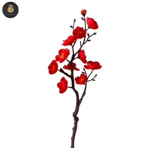 Una ramita de flor de ciruelo decoración mariage flores artificiales decorativas