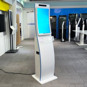 23.6 inch màn hình cong màn hình cảm ứng tự phục vụ thanh toán kiosk tầng thường vụ với đầu đọc thẻ máy ảnh máy in QR đọc mã - Product Image 3