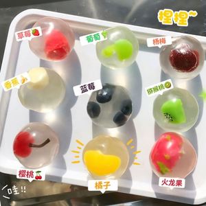 Boule de Mochi Texturée aux Fruits Orange et Fraise - Jouet Anti-Stress Super Doux pour Soulager la Fatigue - Cadeau Idéal - Product Image 6