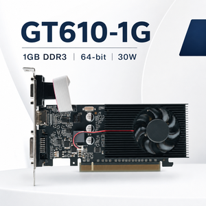 การ์ดจอ64Bit DDR3 <span class=keywords><strong>1GB</strong></span> GT610ต่ำใหม่พร้อมพัดลมระบายความร้อน/DVI/เอาต์พุต VGA สำหรับคอมพิวเตอร์ตั้งโต๊ะ - Product Image 1