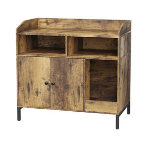 Boîtier de litière Cat Condo Armoire de rangement en bois Cat <span class=keywords><strong>avec</strong></span> pieds en métal - Product Image 1