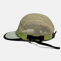 Sombreros atléticos de marca personalizados, gorros para correr de ala corta sin forma, gorro de surf ligero transpirable de secado rápido con palanca ajustable