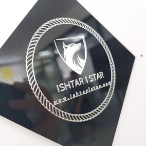 Tùy Chỉnh Logo 3d Embossed Label Decals Kim Loại Stickers, Không Thấm Nước Sang Trọng Vàng Foil Chuyển Kim Loại Nickel Stickers - Product Image 5