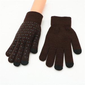Ventes directes d'usine Gants à écran tactile antidérapants personnalisés pour hommes et femmes Gants d'hiver en acrylique tricotés - Product Image 6