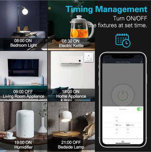 Prise de courant intelligente universelle ZB-UK86 Tuya Zigbee 16A, contrôle vocal, compatible avec Alexa et Google Home - Product Image 6