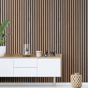 Panneau mural acoustique en bois de chêne écologique, polyester, insonorisant, panneau acoustique en bois de chêne naturel, panneaux muraux en bois de chêne - Product Image 3