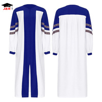 Robes de chœur d'église, vêtements de chant avec motif de blé, personnalisables en bleu/rouge/violet/noir