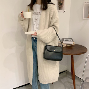 Yibaoli Factory Supply Coarse <strong>Line</strong> <strong>Long</strong> Knit <strong>Cardigan</strong> Women New Autumn and Winter Lazy Wind Loose Big Pockets With Sweater Coat - Product Image 4