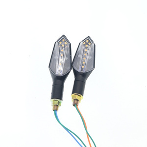 Accessoires de Motocyclette Clignotants à LED à Flux <span class=keywords><strong>Séquentiel</strong></span> Clignotants Feux de Course Ambre - Product Image 1