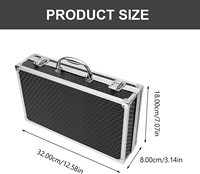 Étui de Microphone pour 2, étui de Microphone sans fil étui de transport de micro dur avec mousse