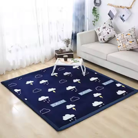 Tapis Tatami à larges bords personnalisés Tapis de jeu en mousse polyester florale pour enfants Fabriqué à la machine pour la maison Casse-tête de couloir