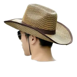 Branded Straw Cowboy Hat