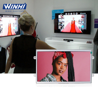 10.1 pouces cadre ouvert coque en métal intérieur supermarché écran LCD affichage publicitaire LED bouton poussoir interrupteur vidéos lecteur multimédia