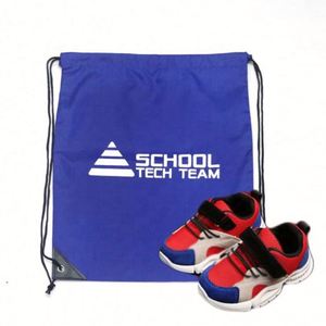 Custom Drawstring <b>Bags</b> Eco-Friendly Long Nylon Polyester Drawstring <b>Bag</b> Featuring School Camp Outside Logo Promotions Sportpacks - Product Image 4