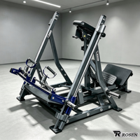 Máquina de remo orbital con carga de placas, duradera, para entrenamiento de fuerza, equipo de gimnasio profesional comercial de desarrollo propio de Rosen