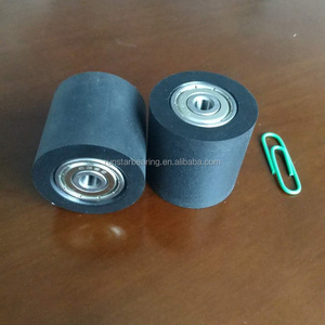 PU63530-30 thu nhỏ bóng mang độ chính xác cao tùy chỉnh Urethane & cao su tráng 5*30*30mm Cấu trúc rãnh sâu với Lồng thép - Product Image 4