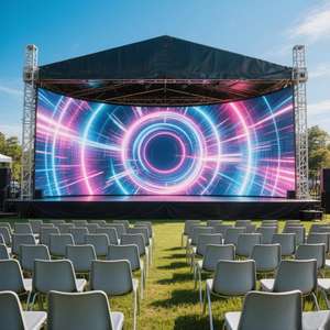 Écran LED <span class=keywords><strong>extérieur</strong></span> facile à installer Jode Event Backdrop IP65, location d'écran vidéo LED P3.91 pour les systèmes visuels de scène pop-up - Product Image 1