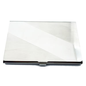 Vente en gros de cadeaux publicitaires minimalistes Porte-cartes en acier inoxydable Porte-cartes d'identité de crédit en métal mince vierge Portefeuille - Product Image 6