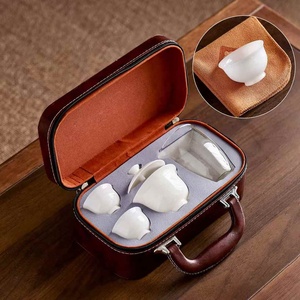 Juego de Té de Alta Gama, Cerámica PUYU Pura, Tazas Pintadas a Mano <span class=keywords><strong>para</strong></span> Parejas, Estilo Clásico Antiguo <span class=keywords><strong>para</strong></span> Degustación y Preparación - Product Image 6