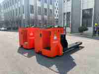 Chariot à palettes 15T EPG2150 : levage 280 mm, 48V/450Ah, Curtis AC, fourches 1800*1200 mm, rouge.