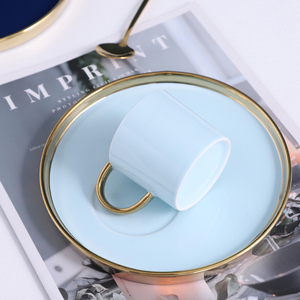 High Quality Mini Tea Cup <b>Gift</b> <b>Box</b> Colorful Glaze Gold Ceramic Home <b>Coffee</b> Low MOQ Minimalist - Product Image 4