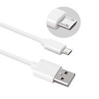 Câble USB 2.4A PVC USB 2.0 A vers micro B Câble USB pour smartphone avec données et fonction de charge