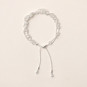 925 Silver Chain Link <b>Bracelet</b> With Crystal Rhinestone Minimalist <b>Adjustable</b> Women's Everyday Wear Jewelry - Product Image 1