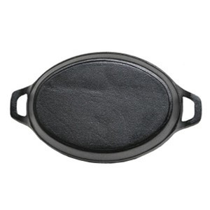 Mini ensemble de sauteuse en fonte avec plaque de <span class=keywords><strong>poisson</strong></span> à l'huile végétale écologique à deux poignées pour cuisinière à Induction Design moderne prix - Product Image 4