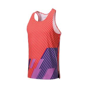 Camiseta sin mangas personalizada con estampado de descarga, estilo hip hop, para hombre, para maratón, transpirable, de secado rápido, anti-UV - Product Image 1