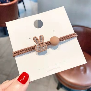 Attaches de cheveux de dessin animé avec strass, design Mickey Bunny, bandes élastiques pour filles, accessoire de coiffure décontracté de style coréen - Product Image 3