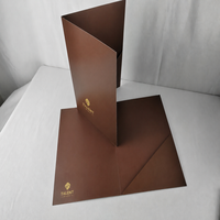 Dossiers de présentation de documents en papier A4 A5 avec impression personnalisée de luxe, dorure UV, logo personnalisé, dossiers de bureau avec poches