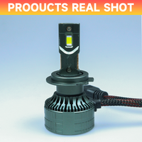Phares LED automobiles OEM LOGO HB3 9005 75W Super Lumineux, Feux de Brouillard H4 9006 H11, Ampoule Laser LED Canbus H7 pour Voiture