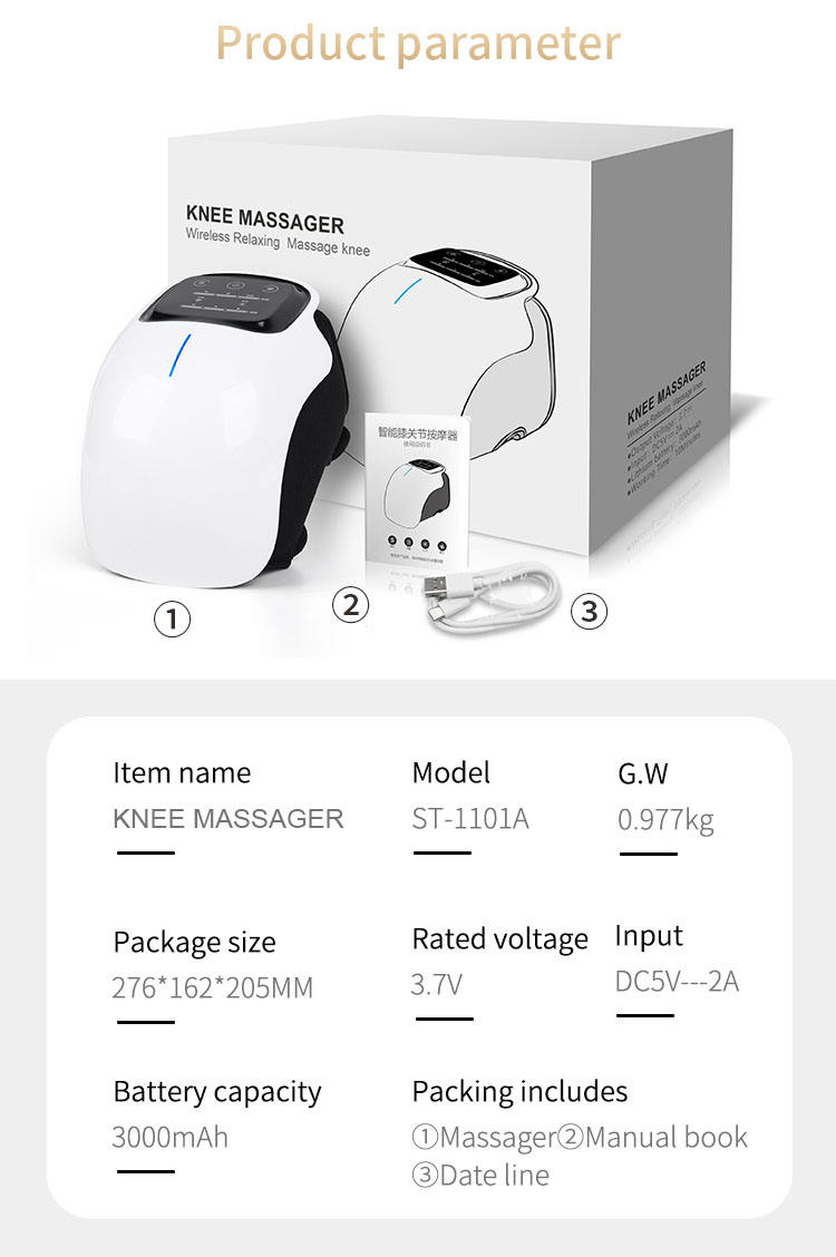 ORANGLES Wireless Electric Smart Knee Massager | Physiotherapy Hot Compress & Vibration Machine for Arthritis & Joint Pain Relief – orangles Kuwait - elegant presentation - exhibiting components - Image 6 of 6 | ideal for home | Discount on Wireless Electric Smart Knee Massager | Physiotherapy Hot Compress & Vibration Machine for Arthritis & Joint Pain Relief – orangles Kuwait Virginia | Free Shipping ORANGLES