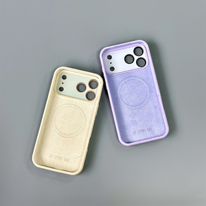 เคสโทรศัพท์ซิลิโคนเหลว S100 แบบแม่เหล็ก พร้อมฟิล์มเลนส์หน้าต่างขนาดใหญ่ สำหรับ iPhone 12 13 14 15 16 17 18 Pro Max - Product Image 4