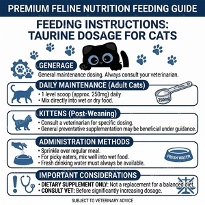 Suplemento de Taurina en Polvo para Gatos, 99.9% Puro, Frasco de 60g, para la Salud del Corazón y la Visión de los Gatos - Product Image 4