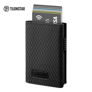 TILONSTAR TVC302f Durable Canvas Beautiful Style Men Wallet Aluminum Credit Card <b>Holder</b> Pop up Wallet With Waterproof Function - Product Image 1