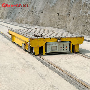 제조공장용 고주파 강철 새 도장선 선반 운송 레일 배터리 작동 트랜스퍼 왜건 - Product Image 4