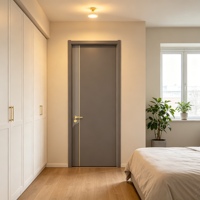 Puerta Interior de Polímero con Acabado Moderno Senji para Dormitorio, Habitación de Invitados, Cocina, Apartamento - Tamaño y Grosor Personalizables, Garantía de 3 Años