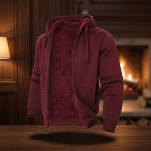 Pull à capuche unisexe personnalisé en polaire avec fermeture éclair, décontracté, uni, ample, teint, broderie 3D, écologique, respirant, coupe-vent, 360 g/m² - Product Image 3