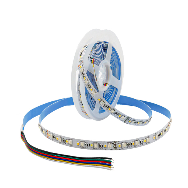 New Arrival RGB+CCT 120LEDs/M PVC LED Strip Light Adjustable Colors Changing Flex LED Tape Light DC24V Dimmable App Touch