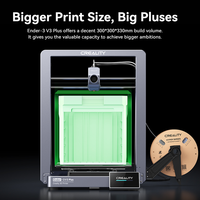 Creality Ender 3 V3 Plus pencetak 3D versi 600mm/s, Printer rumah Segitiga Motor ganda pelevelan otomatis kecepatan tinggi