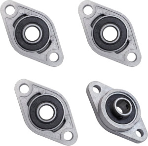 ตลับลูกปืนแบบมีหน้าแปลนขนาดเล็ก KFL08 ตลับลูกปืนแบบ Pillow Block รับน้ำหนักได้สูง หล่อลื่นด้วยจาระบี ตัวตลับลูกปืนทำจากโลหะผสมสังกะสี - Product Image 2