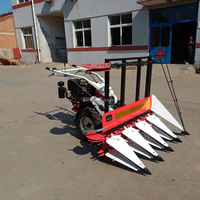 Mini-moissonneuse agricole pour riz, blé, maïs et herbe, avec fonction de liage, idéale pour l'agriculture à petite échelle et les terrains en pente