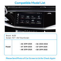 Exploter LVDS RGB Wireless CarPlay Android Auto Interface pour AUDI A6 A7 A8 Q6 Q7 Q8 avec double écran 2019-2025