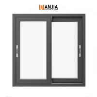 Fenêtre coulissante en aluminium à cadre étroit et fin, norme européenne, économie d'énergie, fenêtre coulissante pour appartement, chambre à coucher