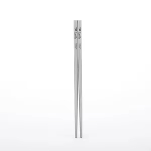 Wholesale Keith Ti5634 Luxury Modern Korean Design Titanium Eco-Friendly Silver Color Sanded Surface <b>Reusable</b> Solid <b>Chopsticks</b> - Product Image 4