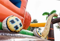 Ciudad de Diversión Inflable Gigante con Temática de la Selva, Castillo Inflable Grande de PVC para Niños, Alquiler para Eventos y Fiestas