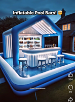 Barre gonflable de piscine de Lilytoys barre gonflable de piscine d'explosion de maison de pub pour la partie
