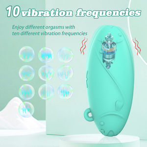 Ylove Mini <span class=keywords><strong>Piscis</strong></span> collar vibrador 10 funciones silicona adulto juguete sexual regalo para mujeres - Product Image 3